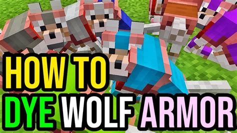 how to dye wolf armor in minecraft java