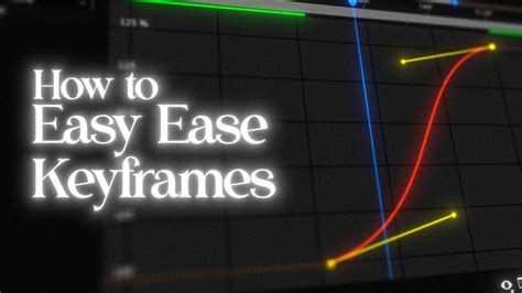how to ease keyframes in after effects