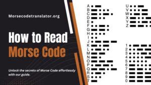 how to easily understand morse code