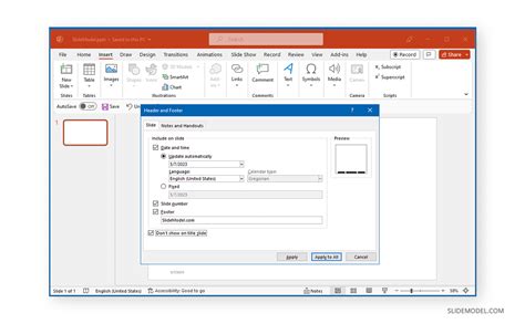 how to edit a header and footer in powerpoint