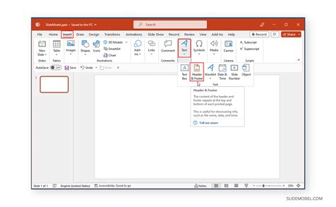 how to edit a header in ppt
