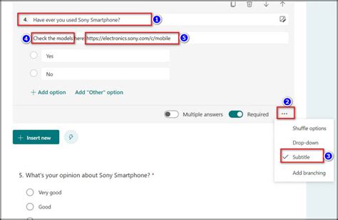 how to edit a link in microsoft forms