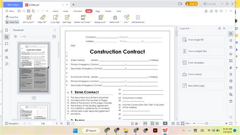 how to edit a pdf document in wps