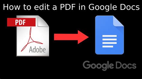 how to edit a pdf in google docs