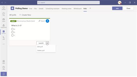 how to edit a poll in microsoft teams
