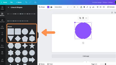 how to edit a shape in canva