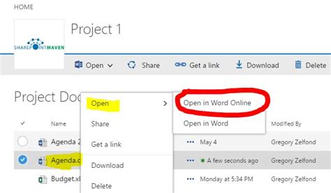 how to edit a word document in sharepoint