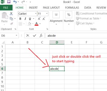 how to edit an excel cell with keyboard