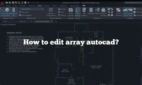 how to edit arrays in autocad