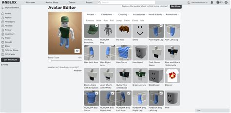 how to edit avatar on roblox computer