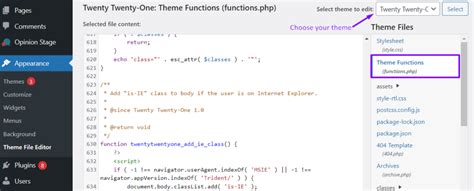 how to edit code in wordpress