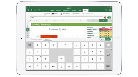 how to edit excel on ipad
