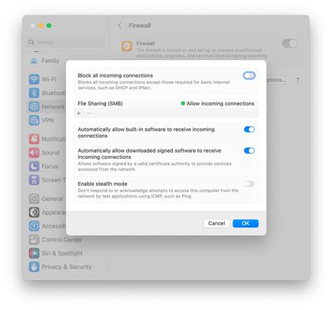 how to edit firewall settings mac