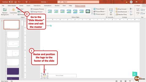 how to edit footer in powerpoint slides