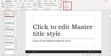 how to edit master slide in powerpoint ipad