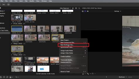 how to edit multiple clips in final cut pro