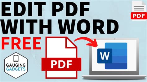 how to edit pdf file in free
