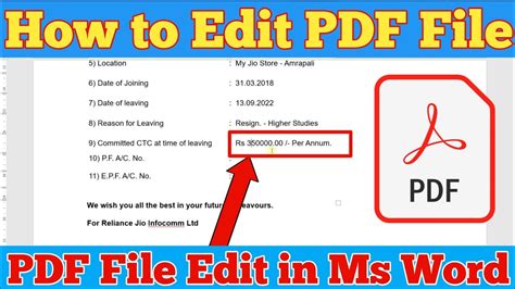 how to edit pdf in word without changing format
