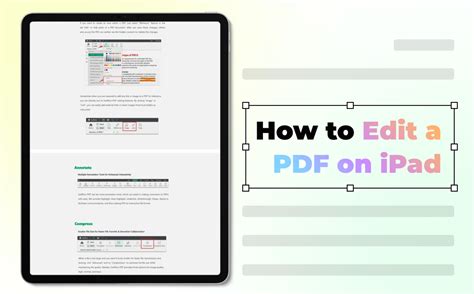 how to edit pdf using ipad