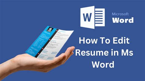 how to edit resume in microsoft word