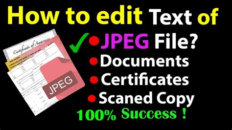 how to edit text in jpeg image