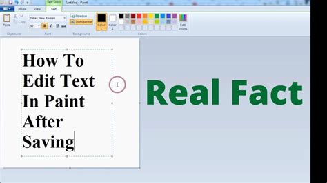 how to edit text in paint windows 10