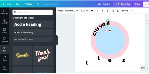 how to edit text in photo using canva