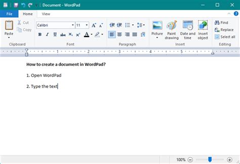 how to edit text in wordpad
