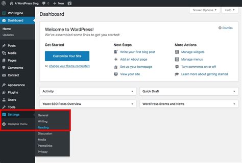 how to edit text in wordpress homepage