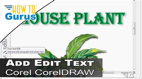 how to edit text on coreldraw