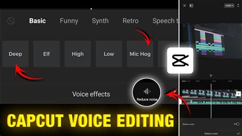 how to edit voice in capcut
