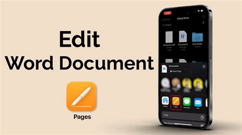 how to edit word document in iphone for free