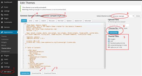 how to edit your theme in wordpress