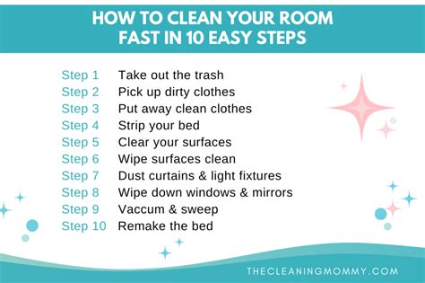 how to efficiently clean your room