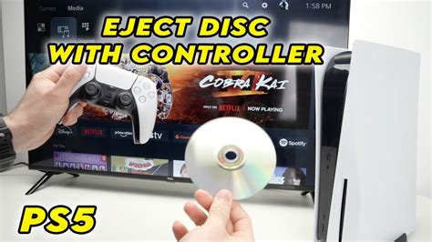 how to eject disc from ps5 with controller