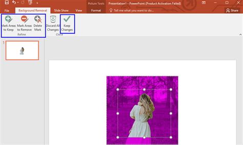 how to eliminate the background of a picture in powerpoint