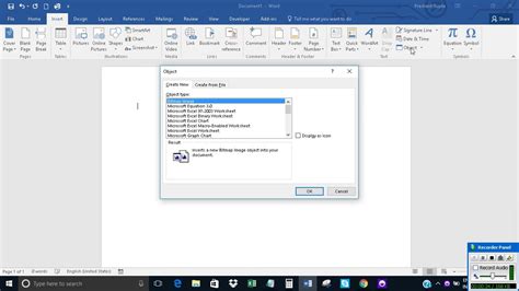 how to embed a file from sharepoint into word