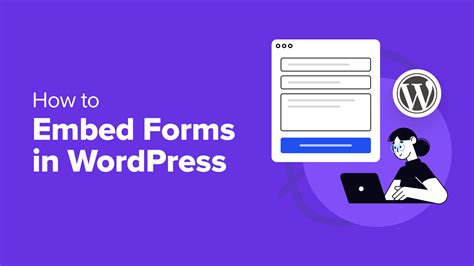 how to embed a form in wordpress