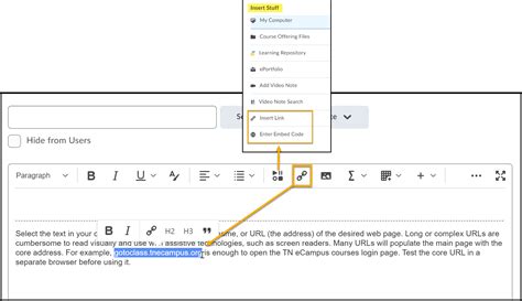 how to embed a hyperlink in an image