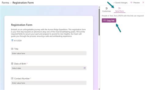 how to embed a microsoft form in sharepoint