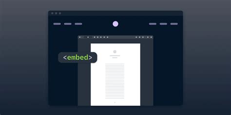 how to embed a pdf in html