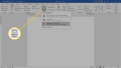how to embed a powerpoint slide into word