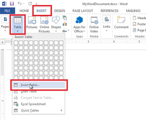how to embed a table in word from excel