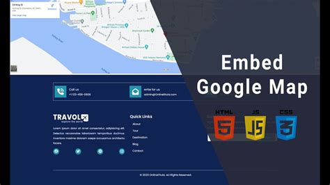 how to embed google map in html using iframe