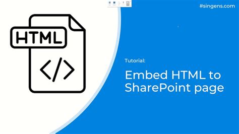 how to embed html code in sharepoint