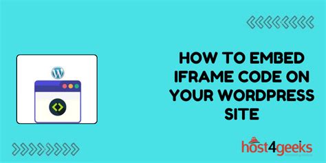 how to embed iframe code in wordpress