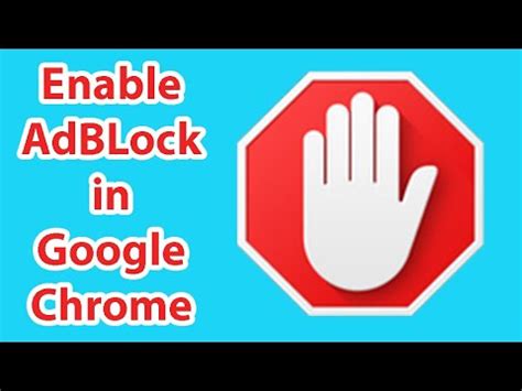 how to enable adblock on chrome iphone