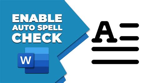 how to enable auto spell check in word 2007