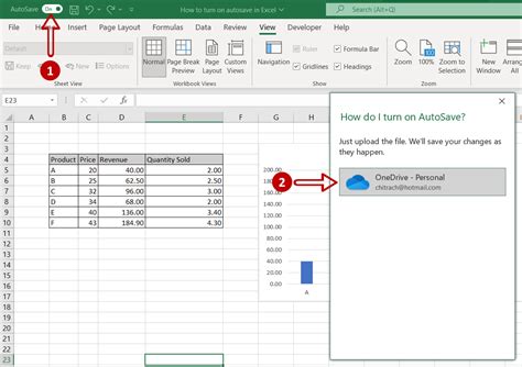 how to enable autosave option in excel