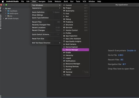 how to enable avd manager in android studio
